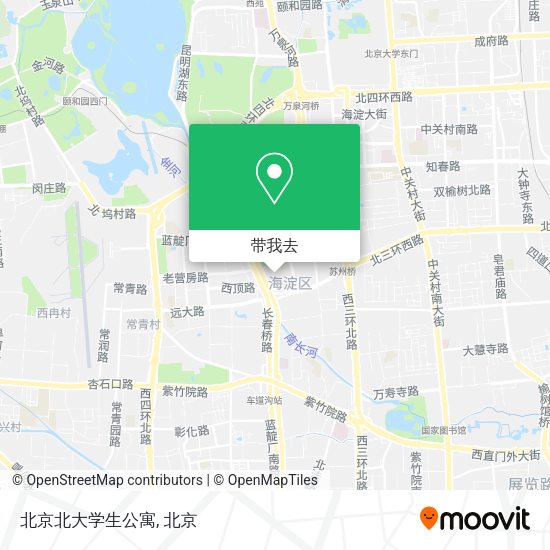 北京北大学生公寓地图