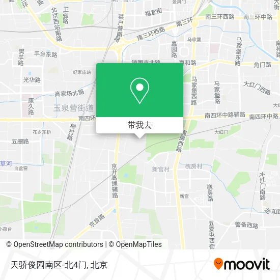 天骄俊园南区-北4门地图