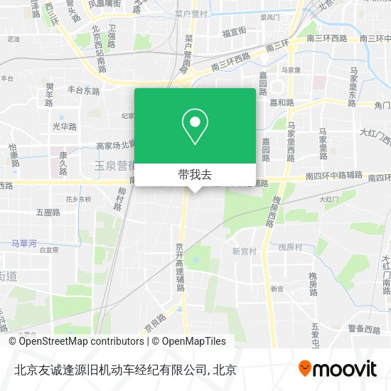 北京友诚逢源旧机动车经纪有限公司地图