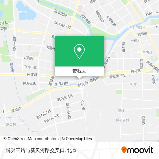 博兴三路与新凤河路交叉口地图
