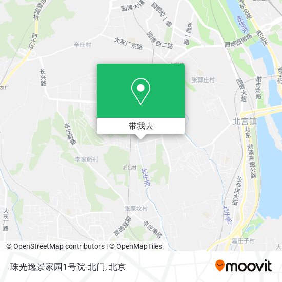 珠光逸景家园1号院-北门地图