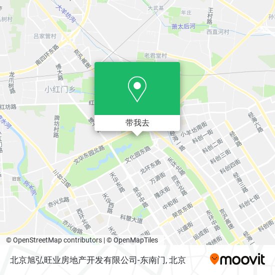 北京旭弘旺业房地产开发有限公司-东南门地图