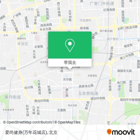 爱尚健身(万年花城店)地图