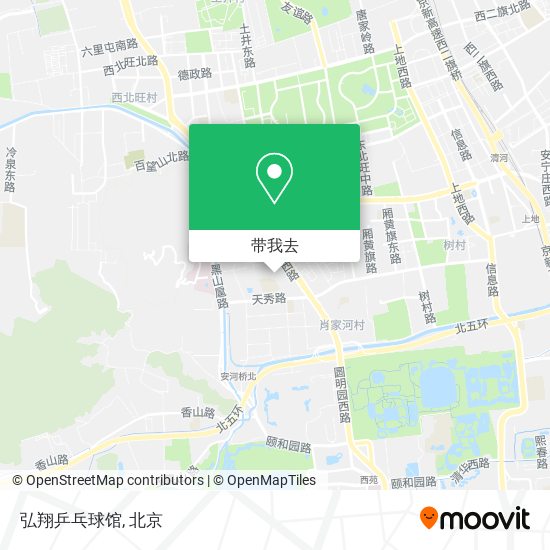 弘翔乒乓球馆地图
