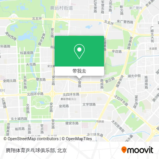 腾翔体育乒乓球俱乐部地图