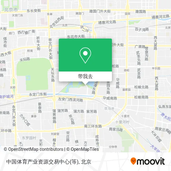 中国体育产业资源交易中心(等)地图