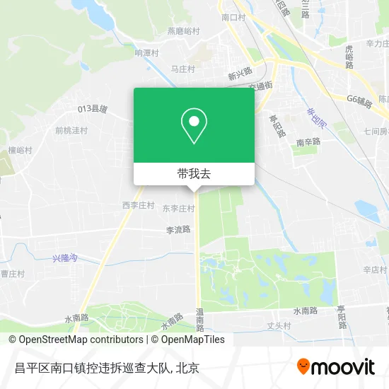 昌平区南口镇控违拆巡查大队地图
