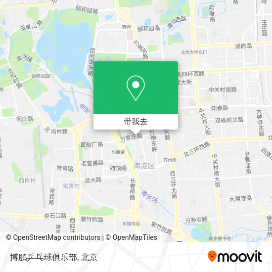 搏鹏乒乓球俱乐部地图