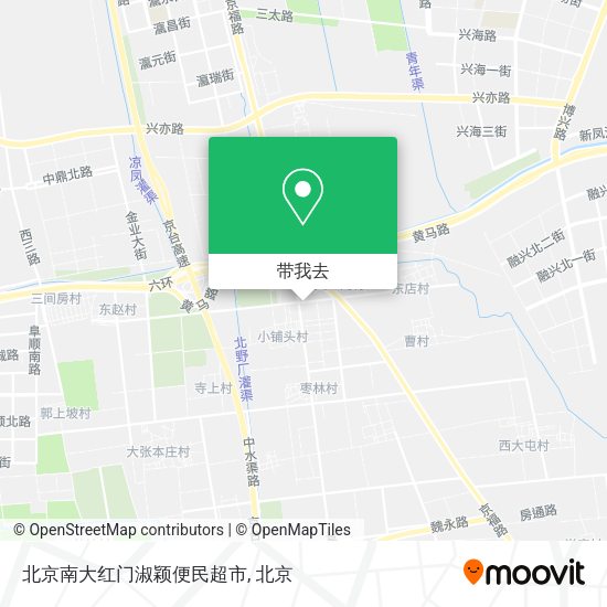 北京南大红门淑颖便民超市地图