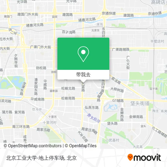 北京工业大学-地上停车场地图