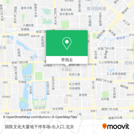 国医文化大厦地下停车场-出入口地图