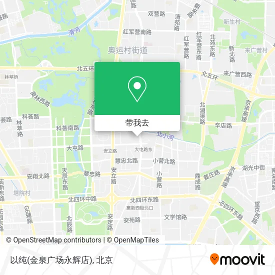以纯(金泉广场永辉店)地图
