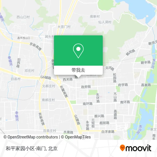 和平家园小区-南门地图