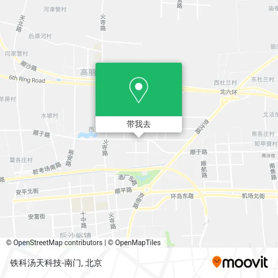 铁科汤天科技-南门地图