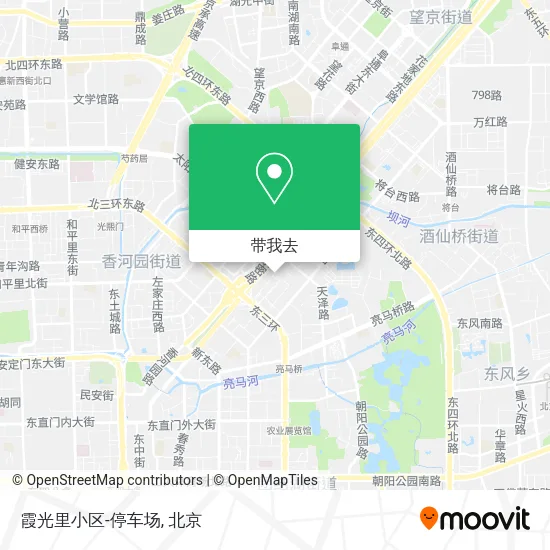 霞光里小区-停车场地图