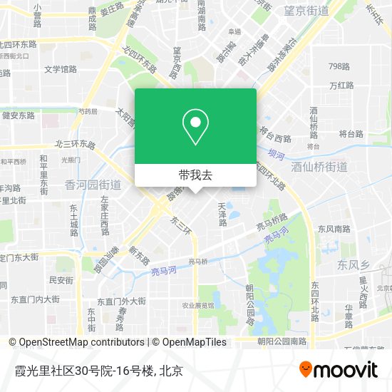 霞光里社区30号院-16号楼地图