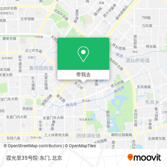 霞光里35号院-东门地图