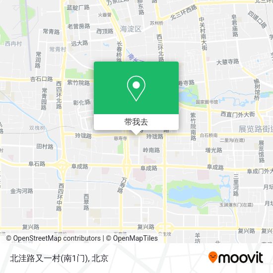 北洼路又一村(南1门)地图