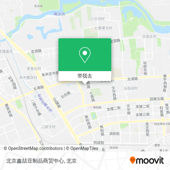 北京鑫喆豆制品商贸中心地图