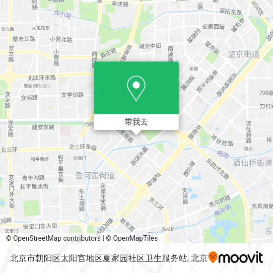 北京市朝阳区太阳宫地区夏家园社区卫生服务站地图