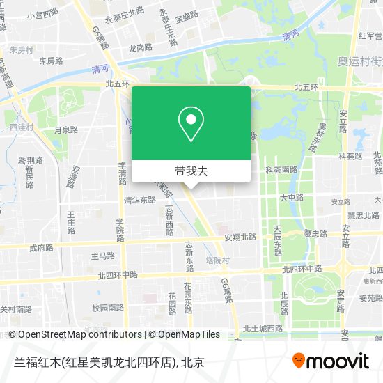 兰福红木(红星美凯龙北四环店)地图