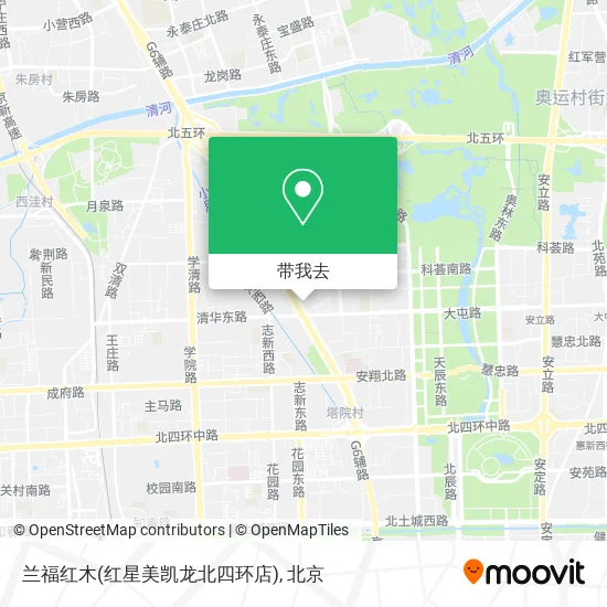 兰福红木(红星美凯龙北四环店)地图