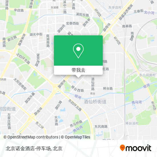 北京诺金酒店-停车场地图