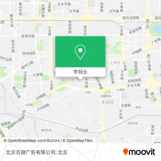 北京百脉广告有限公司地图