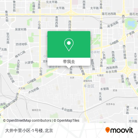 大井中里小区-1号楼地图