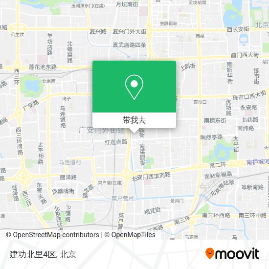 建功北里4区地图