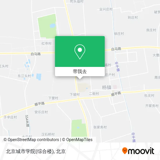 北京城市学院(综合楼)地图