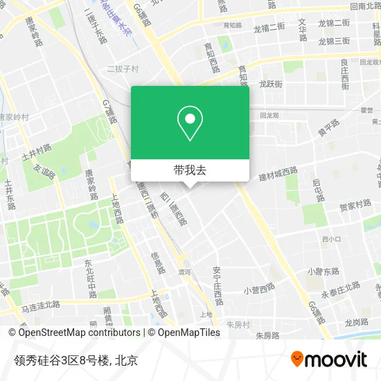 领秀硅谷3区8号楼地图