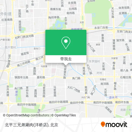 北平三兄弟涮肉(洋桥店)地图