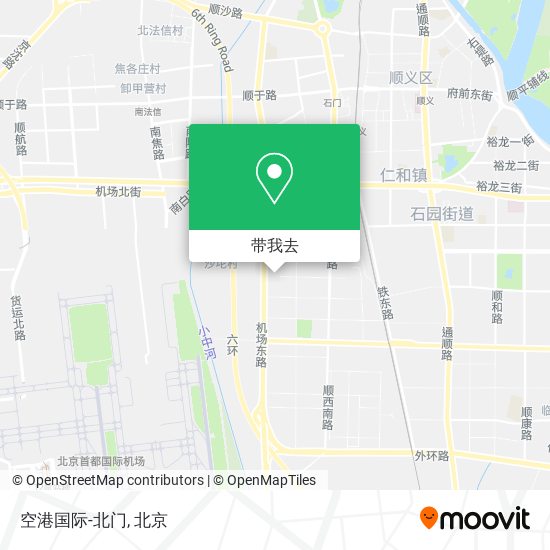 空港国际-北门地图