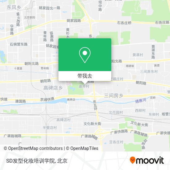 SD发型化妆培训学院地图