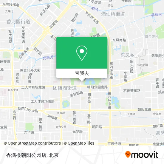 香满楼朝阳公园店地图