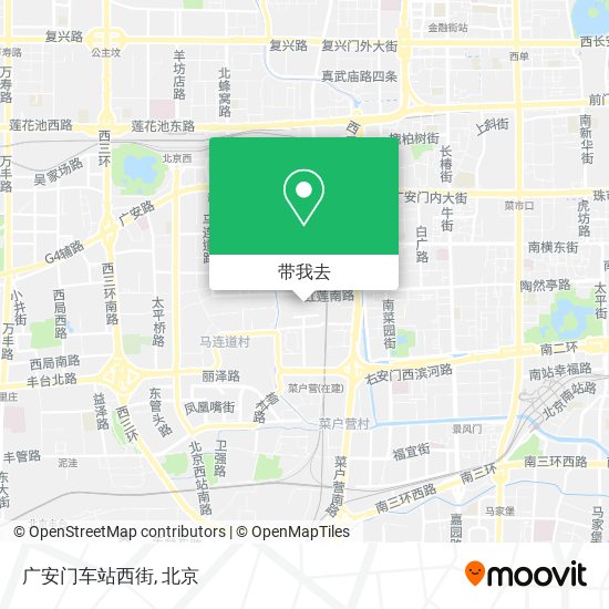 广安门车站西街地图