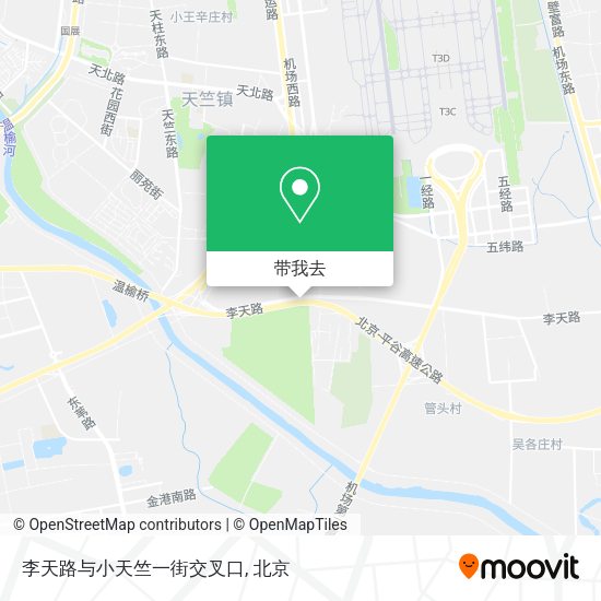 李天路与小天竺一街交叉口地图