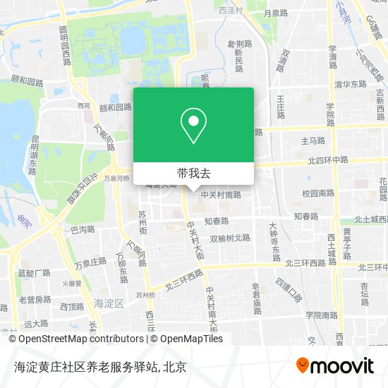 海淀黄庄社区养老服务驿站地图