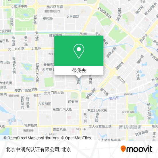 北京中润兴认证有限公司地图