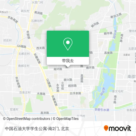 中国石油大学学生公寓-南2门地图
