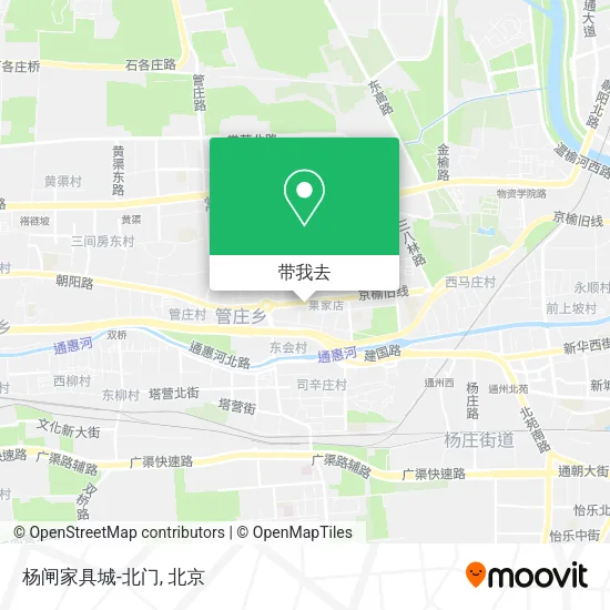 杨闸家具城-北门地图