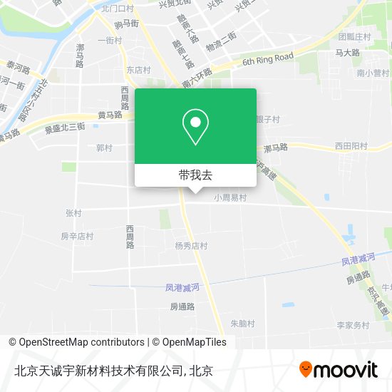 北京天诚宇新材料技术有限公司地图