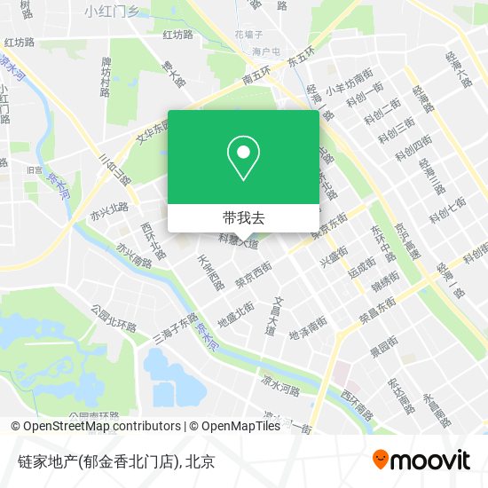 链家地产(郁金香北门店)地图