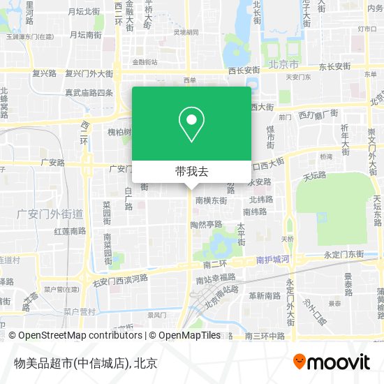 物美品超市(中信城店)地图