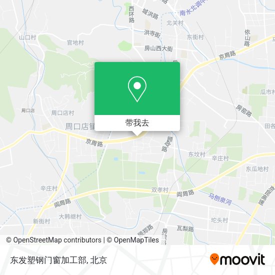 东发塑钢门窗加工部地图