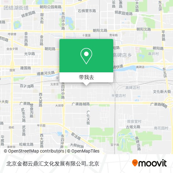 北京金都云鼎汇文化发展有限公司地图