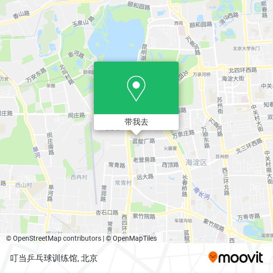 叮当乒乓球训练馆地图