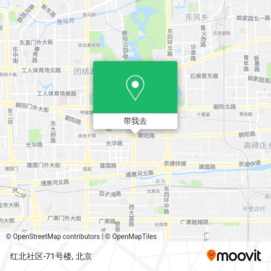 红北社区-71号楼地图