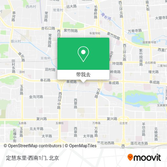 定慧东里-西南1门地图